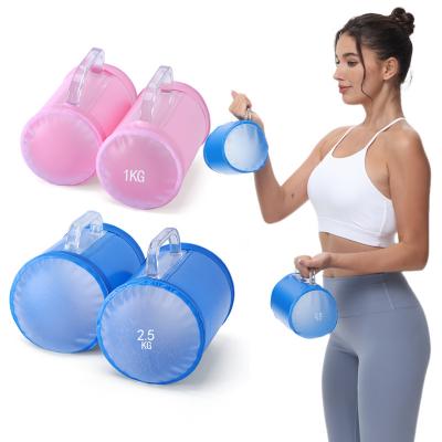 Adjustable Dumbbell Set 2KG/5KG Per Pair Fitness Dumbbell Sports Dumbbell Water Dumbbell Portable Outdoor Travell Weights Set Exercise Dumbbells Gym Workout Equipment for Men Women