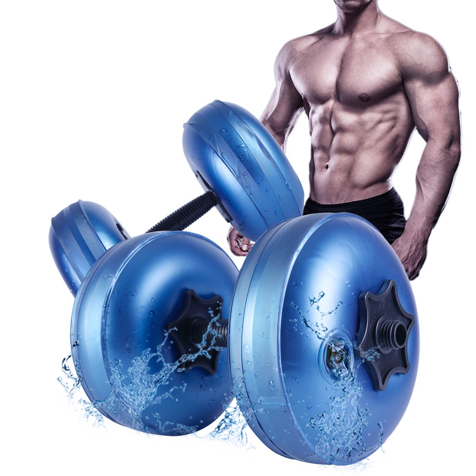 Weight Lifting Dumbbelll with Adjustable Water Filled for Home Fitness Training Pesas